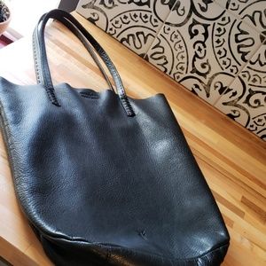 Leather frye tote